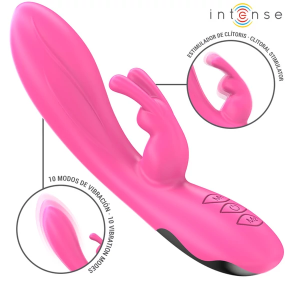 INTENSE Randall Rabbit  rózsaszín, 10 fokozatú vibrátor