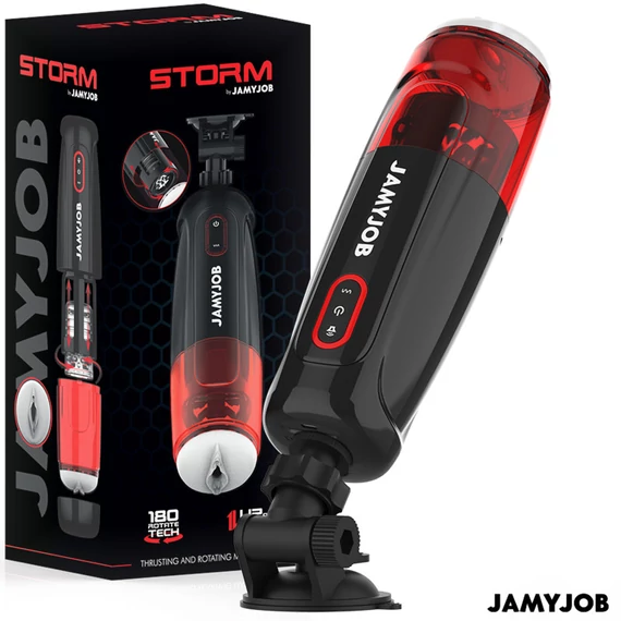 JAMYJOB STORM – automata vaginális maszturbátor, 10 üzemmód