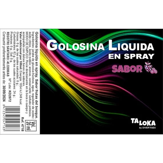 Taloka – prémium gyümölcs ízű cukorka spray