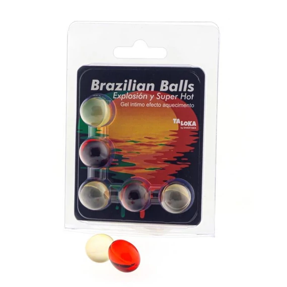 TALOKA - 5 brazil golyós izgalmas melegítő gél