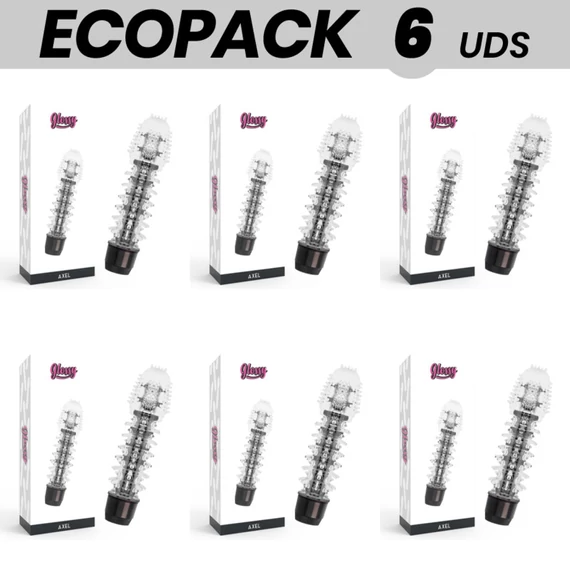 ECOPACK 6 DARAB - FÉNYES AXEL VIBRÁTOR FEKETE