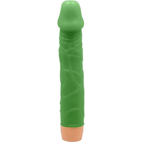 BAILE - élethű zöld vibrátor 22,5 cm hosszú