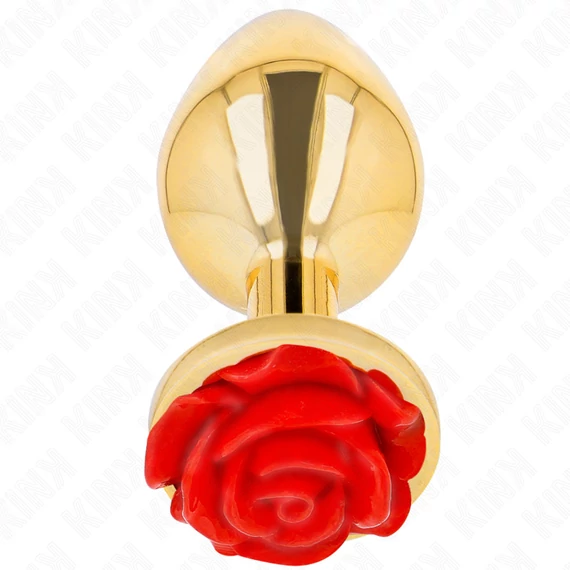 KINK - prémium arany rózsaszín anális plug (L)