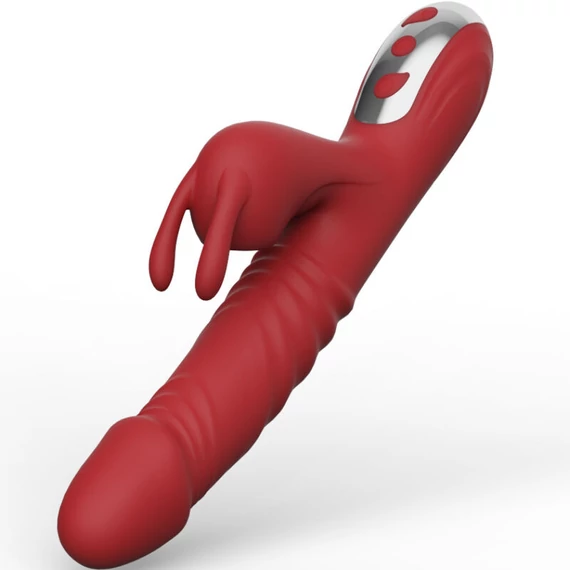 ARMONY – vibráló és szívó nyuszivibrátor bordóban