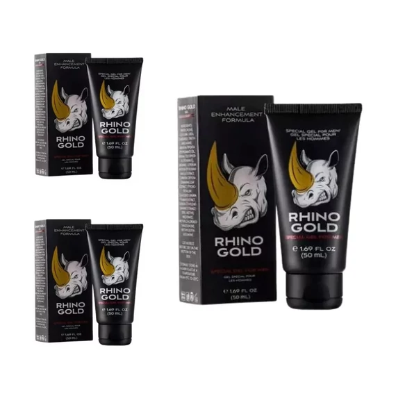 Mesterhármas - Rhino Gold Potencianövelő és Erekció Gél Férfiaknak (50ml) csomag