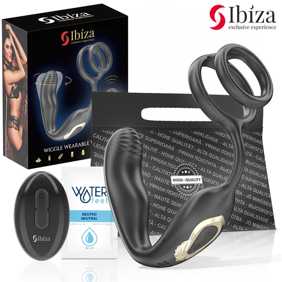 IBIZA – forgó análplug távirányítóval és vibráló gyűrűkkel