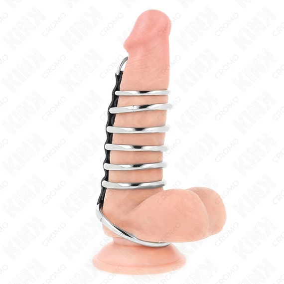 KINK - bőrrel összekapcsolt fémtagszorítók 3,2-5 cm-es méretben