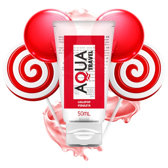 AQUA TRAVEL - vizes alapú síkosító, lollipop ízben