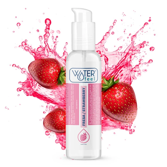 Waterfeel eper ízű vízbázisú síkosító 175 ml