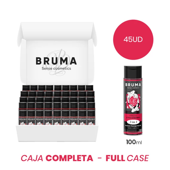 Bruma – prémium eper masszázsforró olaj 3 az 1-ben, 100 ml