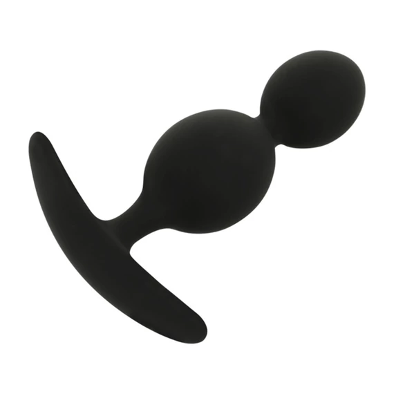 BLACK&SILVER - Orson Plug – szilikon anális hullámos élmény 9 cm