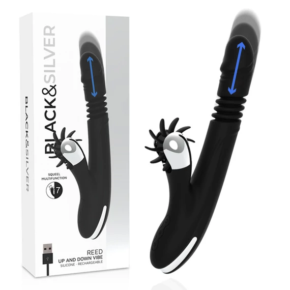 BLACK&SILVER – nyuszi vibrációs masszírozó
