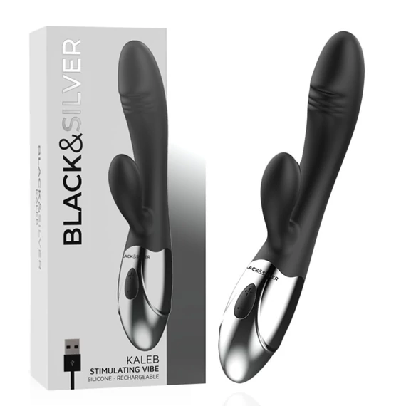 BLACK&SILVER - intenzív vibrátor érzéki masszázshoz