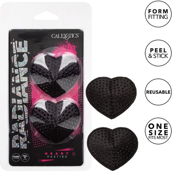 CalExotics Radiance – szív alakú mellbimbó védőfedelek