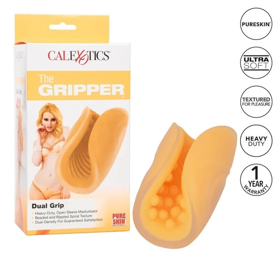 Calexotics - gyöngyös markolatú maszturbátor, narancs