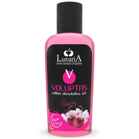 INTIMATELINE LUXURIA – melegítő hatású ehető masszázsgél cseresznye 100 ml