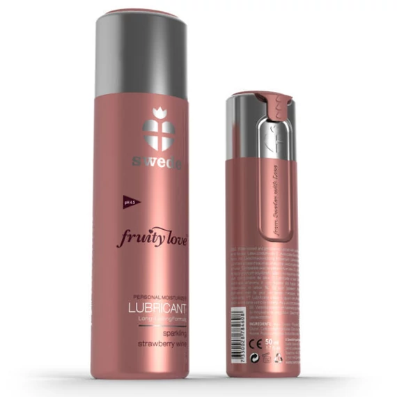 SWEDE Fruity Love – pezsgő eper ízű síkosító 50 ml