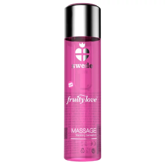 SWEDE Fruity Love - melegítő masszázsolaj málna-rózsaszín 120 ml