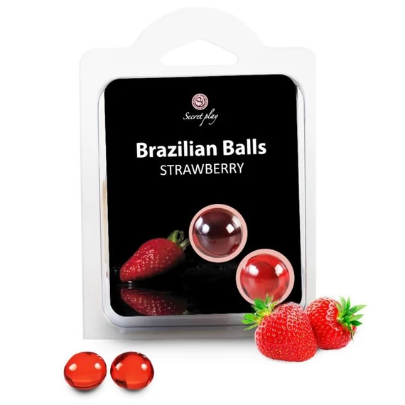 SECRETPLAY – 2 brazil golyó eper ízben, prémium élmény