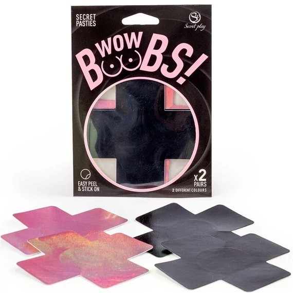 SECRET PLAY - WOW BOOBS! – csábító mellbimbó takarók