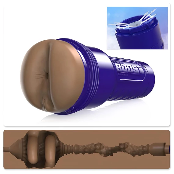 / Fleshlight Boost Blast - élethű popsi maszturbátor (barna)