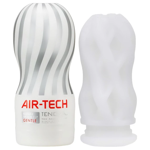 / TENGA Air Tech Gentle - textúrált maszturbátor (fehér)
