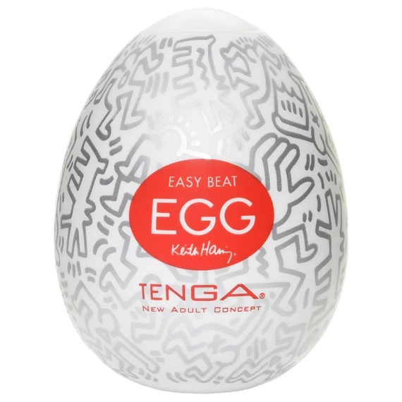 TENGA Egg Keith Haring Party - tojás maszturbátor (1db)