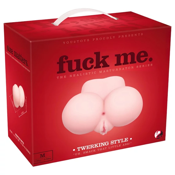 / You2Toys - fuck me Twerking Style - élethű vagina és popsi (natúr)