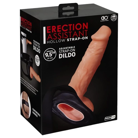 / Erection Assistant - üreges felcsatolható dildó (natúr)