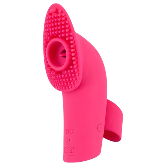 / SMILE Licking - léghullámos-nyelves ujjvibrátor (pink)