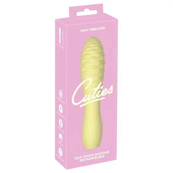 / Cuties Mini 3 - akkus, vízálló, buzogány vibrátor (sárga)