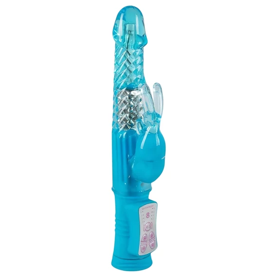 / You2Toys - Sugar Babe - gyöngyös, nyuszis vibrátor (kék)