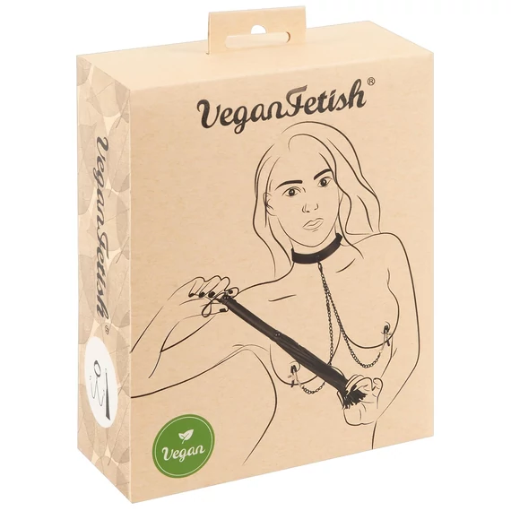 / Vegan Fetish - fegyelmező szett (fekete) - 3 részes