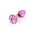 Kép 7/9 - Icicles No. 48 - virágos üveg anál kúp (pink) - 4