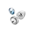 Kép 3/6 - DIOGOL Anni Magnetic - 2in1 ezüst análkúp (2,5cm) - 3