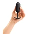 Kép 9/9 - b-vibe Snug Plug 3 - dupla golyós anál dildó (180g) - fekete - 5