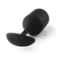Kép 5/9 - b-vibe Snug Plug 4 - dupla golyós anál dildó (257g) - fekete - 3