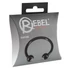 Kép 1/7 - Rebel Glans Ring - strasszos makkgyűrű ékszer (fekete)