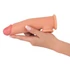 Kép 4/6 - Realistixxx - heregyűrűs hosszabbító péniszköpeny - 19cm (natúr) - 4