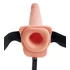 Kép 7/9 - Fetish Strap-On 9 - felcsatolható, üreges, spriccelő dildó (natúr) - 4