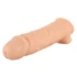 Kép 3/12 - Realistixxx - heregyűrűs péniszköpeny - 16cm (natúr) - 3