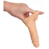 Kép 7/12 - Realistixxx - heregyűrűs péniszköpeny - 16cm (natúr) - 7