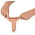 Kép 8/12 - Realistixxx - heregyűrűs péniszköpeny - 16cm (natúr) - 8