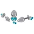 Kép 11/16 - You2Toys - Butt Plug Set - anál dildó szett pórázzal (ezüst) - 6