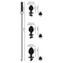 Kép 13/16 - You2Toys - Butt Plug Set - anál dildó szett pórázzal (ezüst) - 7