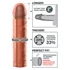 Kép 4/4 - X-TENSION Perfect 2 - élethű péniszköpeny (20,3cm) - natúr - 4