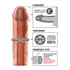 Kép 4/4 - X-TENSION Mega 2 - élethű péniszköpeny (20,3cm) - natúr - 4