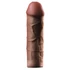 Kép 2/3 - X-TENSION Mega 2 - élethű péniszköpeny (20,3cm) - sötét natúr - 2