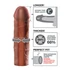 Kép 3/3 - X-TENSION Mega 2 - élethű péniszköpeny (20,3cm) - sötét natúr - 3