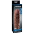 Kép 1/3 - X-TENSION Mega 2 - élethű péniszköpeny (20,3cm) - sötét natúr